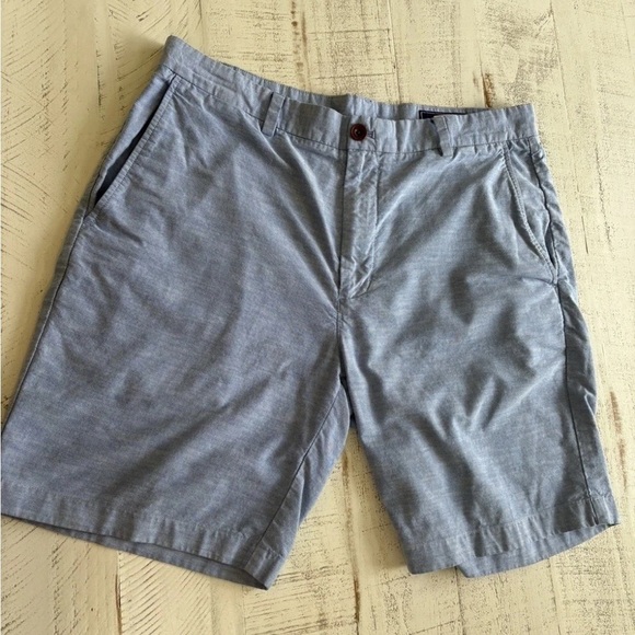 Other - Vineyard Vines Men’s 100% Cotton Shorts Blue Size 35- Light Blue Textured Weave
